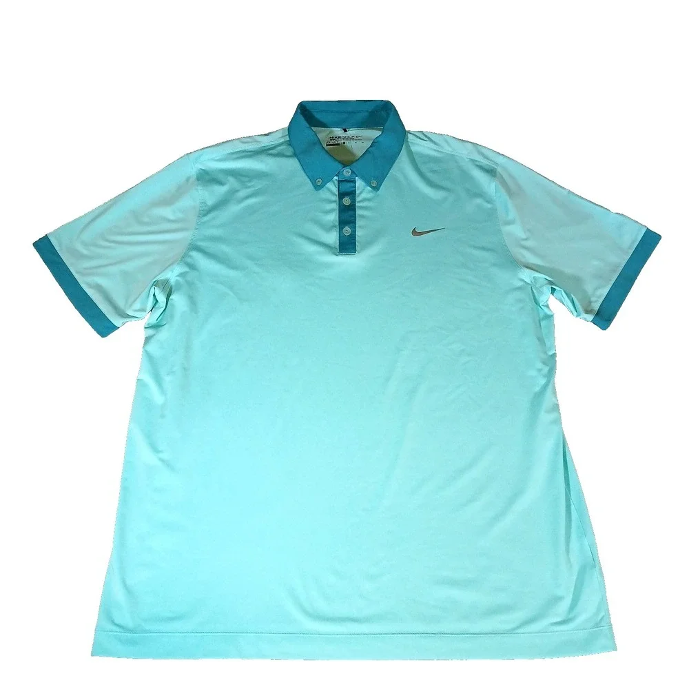 Nike Golf Tour Performance Dri-Fit Polo Shirt Men's XL Green Teal 823027-391